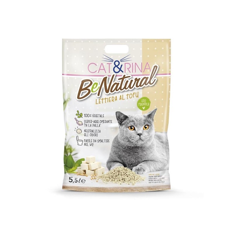 Cat & Rina Lettiera Ecologica  BeNatural al Tofu 5.5lt