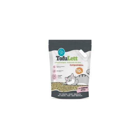 Leopet Tofulett compostabile 10lt carboni