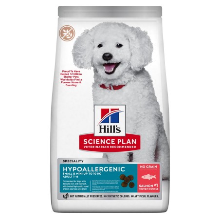 Hill's Science Plan Hypoallergenic Adult Small&Mini alimento secco per cani al Salmone 1,5kg