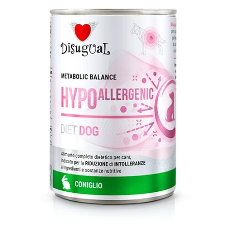 Disugual patè cane Hypoallergenic 400g Coniglio