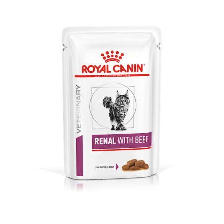 Royal Canin Gatto | Linea VET | Renal con Tonno,pollo,manzo - 12x85gr (bustina multipack)