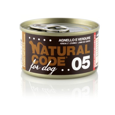 Natural Code lattina 90g cane agnello e verdure