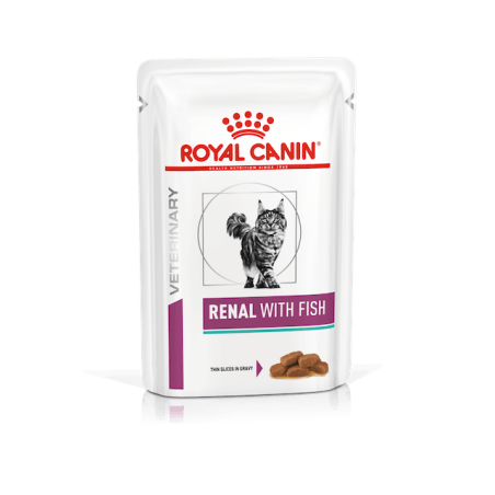 Royal Canin Gatto | Linea VET | Renal con Tonno,pollo,manzo - 12x85gr (bustina multipack)