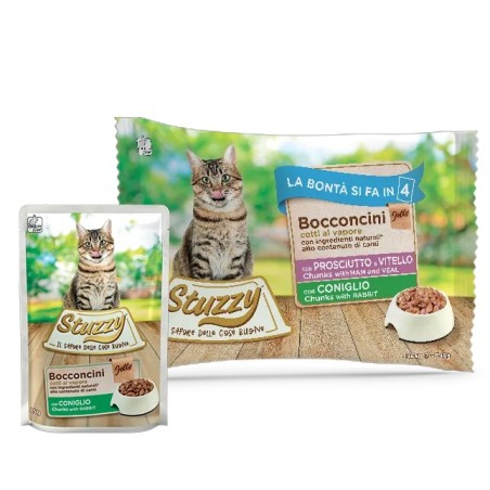 Stuzzy Multipack 4x85g Prosciutto vitello e coniglio