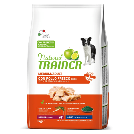 Natural Trainer Medium 3kg Pollo Fresco