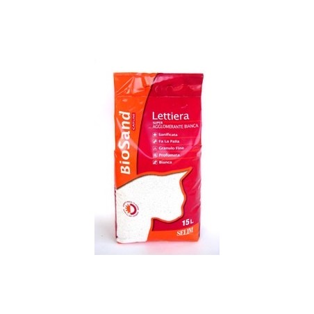 Biosand lettiera agglomerante 10lt-15lt non profumata