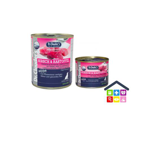 Dr. Clauder's | Umido Cane - Linea Hair & Skin | Cervo e Patate / Scatoletta 400gr