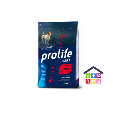 Prolife | Linea Smart | Adult Mini - Manzo e Riso / 600gr - 2kg - 7kg
