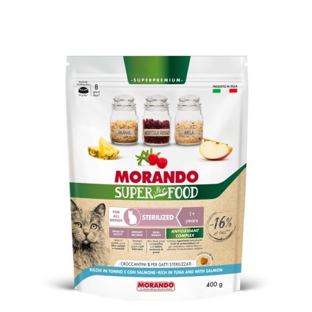 MORANDO - STERILIZED ricchi in Tonno e Salmone - 0,400g/1,5 kg