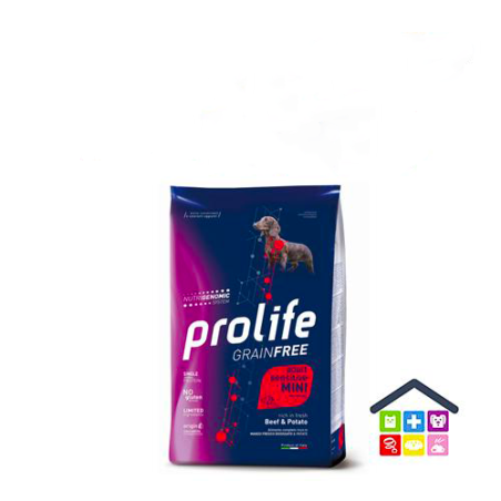 Prolife | Linea Sensitive GRAIN FREE | Adult Mini - Manzo e Patate / 600gr - 2kg - 7kg