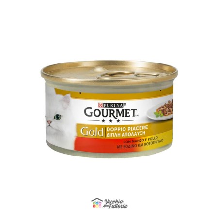 PURINA | GOURMET GOLD - Doppio Piacere / Gusto: MANZO e POLLO - 85gr