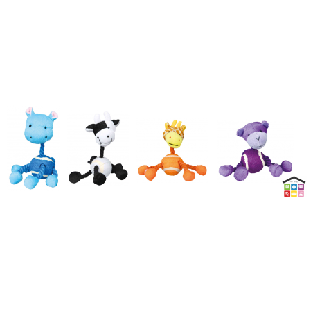 Trixie gioco per cani animaletti con corda selezione varia