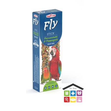 Raggio di sole stick per parrocchetti e pappagalli fruit mix