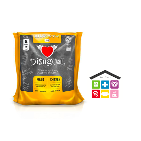 Disugual pollo mini, pesce ,agnello 1kg