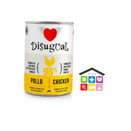 Disugual cane paté 400g pollo